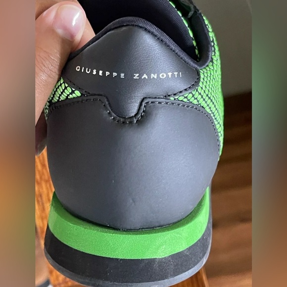 Giuseppe Zanotti JIMI RUNNING Sneakers Black And Green Made In Italty Mens 41 - Picture 12 of 12